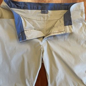 Eddie Bauer Chino Khaki Convertible Tech Pant